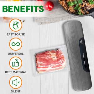 14.17 automatica grigia \ "X 3.9 \" X 1.9 \ "macchina sigillatrice sottovuoto 10 sacchetti di plastica per la conservazione degli alimenti per verdure a base di carne - Product Image 4