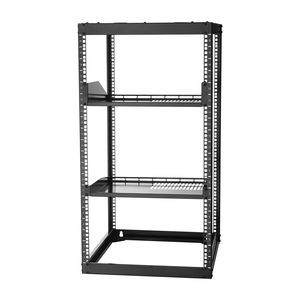 Rack Server 20U Open Frame da 23 Pollici di Profondità, Montabile a Parete/da Terra, con Ripiani Ventilati a 4 Montanti per Carichi Pesanti - Product Image 1