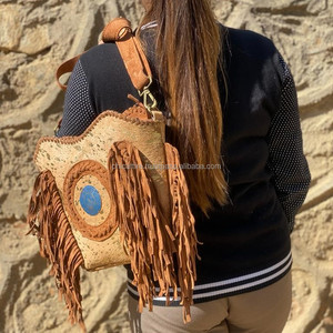 Bolsos cruzados con flecos de cuero de ante metálico para el cabello, diseño único, monederos de hombro de Concho medio de cuero genuino - Product Image 2