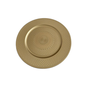 Plato Ovalado de Cerámica con Diseño Tradicional Chino Grabado, Tono Dorado, Apto para Lavavajillas, Vajilla y Platos - Product Image 1