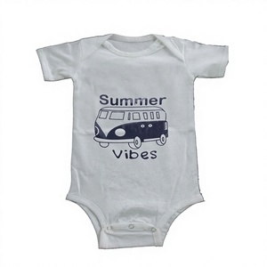 ชุดรอมเปอร์เด็กทารกผ้าฝ้ายไม้ไผ่ออร์แกนิกพิมพ์ลายการ์ตูนแฟนซีพร้อมกระดุมสแน็ปผลิตในอินเดีย - Product Image 1