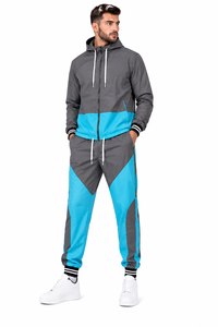 Survêtement coupe-vent à capuche pour homme, fermeture éclair sur le devant, fin, respirant, séchage rapide, jogging, logo personnalisé, vêtements décontractés - Product Image 5