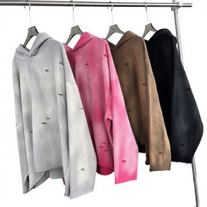 Sudadera con Capucha Unisex de Invierno de Alta Calidad, Tejido Grueso de Felpa, Poliéster/Algodón, Estampado Vintage Personalizado, Lavado Ácido, Corte Regular - Product Image 4