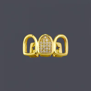 Grillz de Plata de Ley 925 con Moissanita de Alto Brillo, Cubiertas Dentales Personalizadas de Lujo para Hombres y Mujeres, Joyería Hip Hop - Product Image 1
