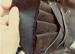 Luxury Leather Barber Scissor Holster Professional Stylist Shear Pouch Bag With Adjustable Waist <b>Belt</b> Strap LBSH-0005 - Product Image 3