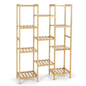 Supporto per Piante in Bambù a 11 Livelli per Soggiorno, Balcone e Giardino, per Vasi e Fioriere - Product Image 2