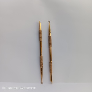 High Quality Stainless Steel Double-Ended Cuticle Pusher <b>Angled</b> Surface Manicure Nail Care <b>Tool</b> for Effective Removal Beauty - Product Image 1