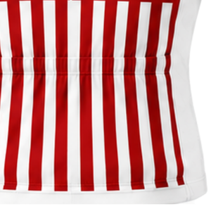 Maillot de cyclisme personnalisé rouge et blanc à manches courtes avec fermeture éclair, respirant, pour équipes de course, vêtements de sport pour cyclistes - Product Image 5