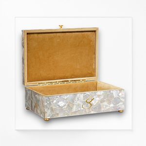 Genuine <b>Large</b> Mother of Pearl Jewelry <b>Box</b> Handmade Shell Inlay Storage Case Luxury Keepsake <b>Gift</b> <b>Box</b> Wholesale - Product Image 3