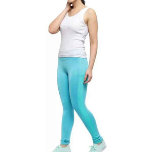 Pantalones Deportivos de Algodón Tejido para Mujer, Leggings de Yoga sin Costuras con Efecto Push-Up, Venta al Por Mayor - Product Image 4