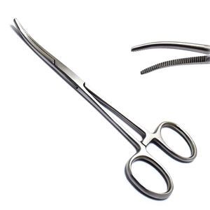 Premium Kelly Curved Forceps Stainless Steel Hemostatic Artery Dissecting <b>Clamp</b> Medical Instrument CE ISO Mark By Grip Surgical - Product Image 3