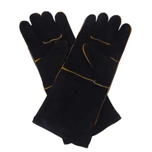 CAPTAIN INDUSTRY Low Price <b>Long</b> Short Cowhide Leather Welding Gloves Waterproof Anti-UV Full Finger Non-<b>Slip</b> Outdoor Use Gloves - Product Image 4