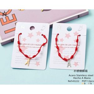 Cavigliera con Nodo a Sette Stelle e Lettera A in Acciaio Inossidabile, Regalo di Moda per Donne - Product Image 3