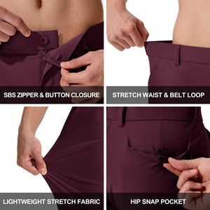 <b>Men's</b> 4 Way Stretch Golf <b>Pants</b> Solid Color With Drawstring Waist Breathable <b>Sweat</b> Wicking Golf <b>Pants</b> <b>For</b> <b>Men's</b> - Product Image 5