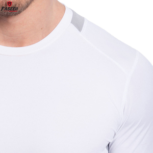 High Elasticity Thermal Men Athletic Long Sleeve <b>Compression</b> T Shirt Sportswear Rash Guard High Quality Polyester/Cotton Quick - Product Image 5