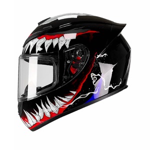 Precio de fábrica de alta calidad personalizado Abs alta dureza colorido Crash <span class=keywords><strong>casco</strong></span> motocicleta Retro cara completa <span class=keywords><strong>casco</strong></span> de carreras de motos - Product Image 2