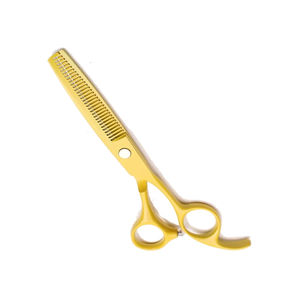 Kit de Corte de Pelo Profesional de Acero Inoxidable de Alta Calidad, Tijeras de Entresacar con Recubrimiento Amarillo, Herramienta de Peluquería y Belleza - Product Image 4