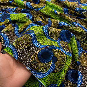 Tela Africana Estampada al por Mayor, Textil de Algodón Ankara, Tela Batik Colorida para Vestidos Tradicionales, Prendas de Moda - Product Image 5