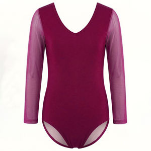 Leotardo de Ballet de Manga Larga de Poliéster para Bailarines, Talla Personalizada para Adultos, con Color y Diseño Personalizados, Alta Calidad, Gran Venta - Product Image 6