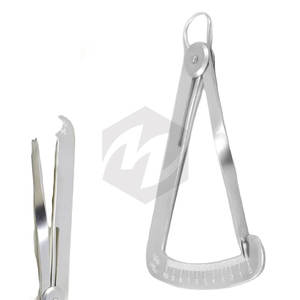 Iwanson Dental Gauge Crown Caliper Measuring Tool Stainless Steel Orthodontic Dental Caliper <b>Ruler</b> Metal Crown Gauge - Product Image 3