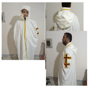 Ensemble de manchettes de gants de 18e degré Rose Croix, brodées à la machine, avec logo intégré, collection 2026 - Product Image 2