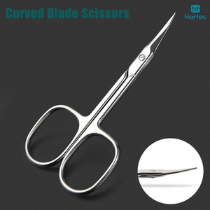 Durable & Accurate <b>Nail</b> Trimmers for Complete Salon Beauty Care <b>Kits</b> Curved Stainless Steel Manicure Scissors with Steel Handles - Product Image 6