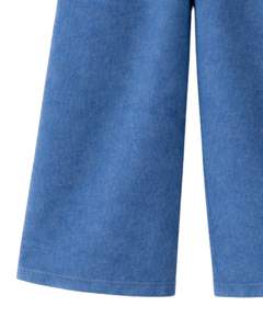 Pantalones Cargo Anchos de Felpa Azul Acero Personalizados para Mujer, con Cintura Elástica, Bolsillos con Cremallera, Estilo Casual Urbano, Pantalones de Invierno - Product Image 5