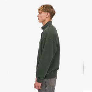 Sweat-shirt demi-zip en coton premium, coupe moderne, avec technologie anti-humidité, idéal pour l'hiver - Product Image 5