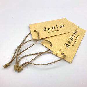 OEM 2026 New Arrival Custom Factory Custom Simple Paper Hangtag Eco Friendly Hang <b>Tags</b> for <b>Clothes</b> Made by TRIOTAKE INDUSTRY - Product Image 3