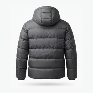 Vestes matelassées chaudes en duvet de canard et 100 % polyester, avec poches latérales, à capuche, pour homme – Collection Hiver - Product Image 3