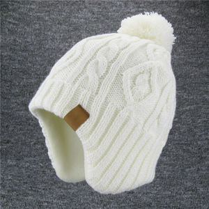 Chapeau d'hiver unisexe avec cache-oreilles et pompon, motif étoile, bonnet tricoté pour usage extérieur, 100% acrylique, style décontracté, taille adulte 56-58CM - Product Image 5