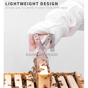 Guantes de Apicultura de Grado Profesional, con Puño Extra Largo, Palma de Cuero, Resistentes a Picaduras de Abeja, Guantes de Protección para Apicultura - Product Image 6