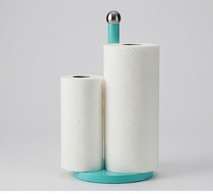 Modern Design <b>Paper</b> Towel Holder In Metal With Green Finished Perfect For Kitchenware Camping And Hand Wash Display - Product Image 1