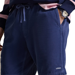 Pantalones Cortos de Pana Clásicos Premium para Hombre, Estilo Vintage Preppy, Personalizados OEM, Estilo Americano Informal, Pantalones de Verano con Cintura Elástica - Product Image 5