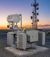 Transformateur immergé dans l'huile triphasé ONAN 33 kV 50 Hz à enroulement en cuivre, abaisseur de tension hors charge pour distribution d'énergie IEC IEEE