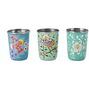 Vaso de Agua Corto y Compacto de Acero Inoxidable, Mini Vaso Cónico de Metal para Beber, Taza para Jugo o Leche para Niños, Vaso Resistente para Picnic - Product Image 2