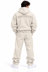 Conjunto Deportivo de Dos Piezas para Hombre, Sudadera con Capucha y Pantalones de Felpa Gruesa Personalizados, Estilo Urbano, Ropa Deportiva para Gimnasio - Product Image 2