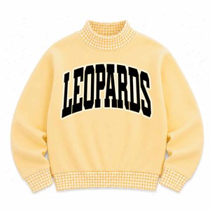 Sudadera de cuello alto estilo universitario para mujer al por mayor, con bordado de guinga, aplique de sarga y felpa francesa, estilo campus griego, de corte holgado - Product Image 4