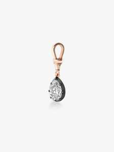 Pendentifs de luxe en or massif 14K 18K, solitaires en forme de goutte, sertis à griffes, avec diamant de laboratoire étincelant taille poire, style minimaliste (charme seul) - Product Image 4
