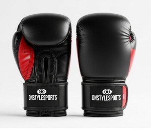 Gants de boxe MMA Wolon pour l'entraînement en salle, sparring, ajustement confortable, cuir imperméable durable, support de poignet, fermeture à lacets - Product Image 3