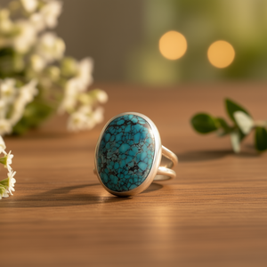 <b>Turquoise</b> Fashion <b>Ring</b> 4.3 Grams Weight - Product Image 3