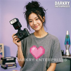 Camiseta de Mujer con Brillo Neón, Fabricante de Camisetas de Algodón Negro con Logotipo Personalizado, Camiseta con Gráfico de Fantasma para Chicas, Impresión de Camisetas al por Mayor - Product Image 3