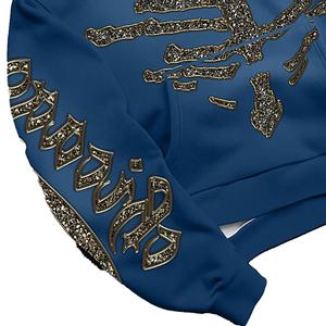 เสื้อฮู้ดสวมหัวแบบปรับแต่งได้สำหรับผู้ชายเสื้อฮู้ดขนแกะโพลีเอสเตอร์ทรงหลวมโอเวอร์ไซส์ใหญ่พิเศษพิมพ์ดิจิตอลพลอยเทียม - Product Image 5