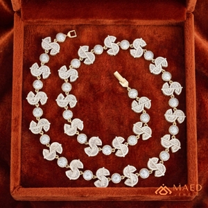 Collar de Cadena con Eslabones en S, Chapado en Oro de 18K, con Moissanita, Joyería de Moda, Estilo Nueva York, para Hombre y Mujer, Colgante Fino, Elegante y Clásico - Product Image 3