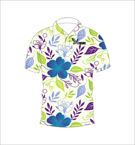 เสื้อโปโลพิมพ์ลายดอกไม้สำหรับผู้ชาย แขนสั้น สวมใส่สบาย เหมาะสำหรับฤดูร้อน เล่นกอล์ฟ น้ำหนักเบา มีปก แฟชั่น - Product Image 5