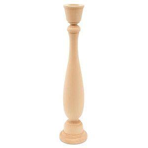 Natural Wooden <b>Taper</b> <b>Candle</b> Holder Handmade Tall Candlestick Stand Rustic Home Decoration - Product Image 2
