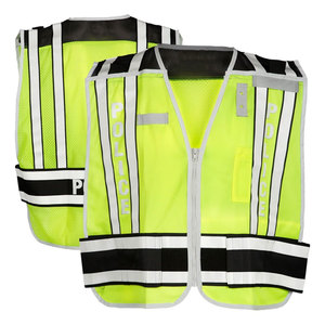 High Visibility Reflective Safety Security Vest <b>Jackets</b> Engineer Workwear Construction Road <b>Worker</b> Zipper Vest For Workwear - Product Image 4