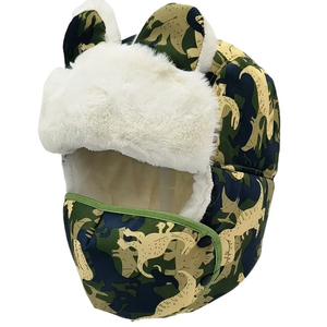 Lindo Gorro con Orejeras con Estampado de Sirena Rosa para Niños, Gorro Cálido con Forro Suave para Usar al Aire Libre en Invierno, Gorro con Diseño de Dibujos Animados para Niñas - Product Image 5