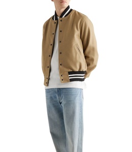 All Wool High School <b>Letterman</b> <b>Jacket</b> Durable Varsity Winter Standard Custom Logo Embroidery Varsity <b>Jacket</b> - Product Image 3