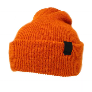 <b>Beanies</b> for <b>Men</b> Women Plain Windproof <b>Hat</b> Winter OEM Designs Sports Casual Cuff <b>Hat</b> with Custom Woven Tag <b>Beanies</b> - Product Image 2